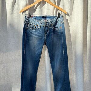 True Religion Blue Straight Leg Jeans